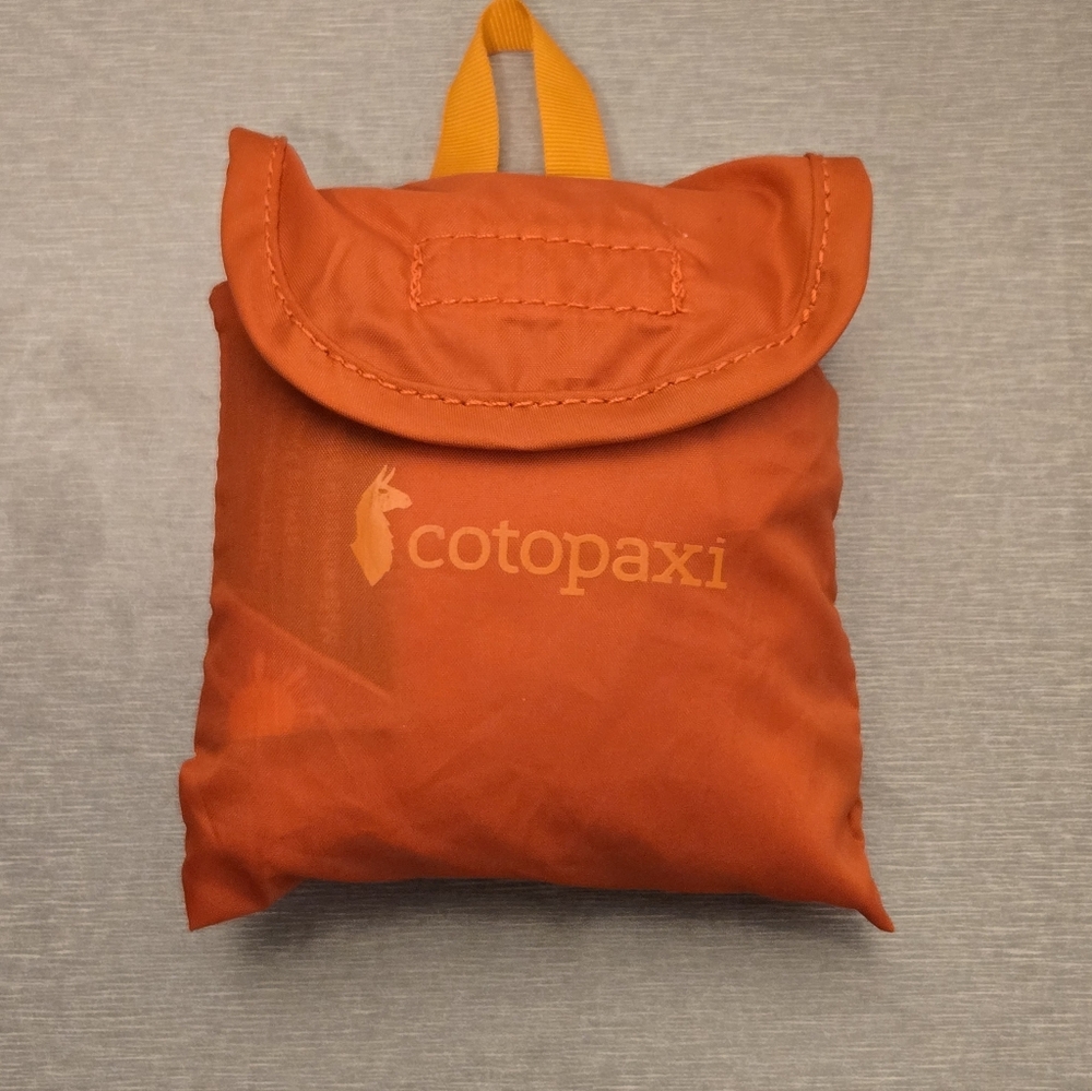 Cotopaxi Bright Otange Rain Cover for 15L-25L Backpack